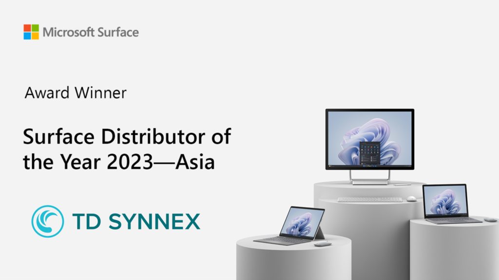 Surface Distributor of the Year 2023 – Asia受賞記念！TD SYNNEX